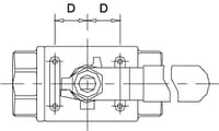 Inline Industries Ball Valve, 201F